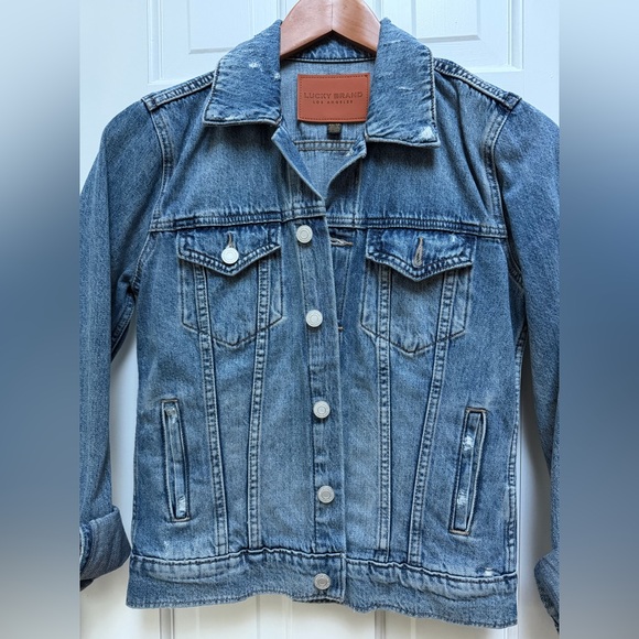Lucky Brand Tomboy Trucker Denim Jacket - Picture 3 of 8